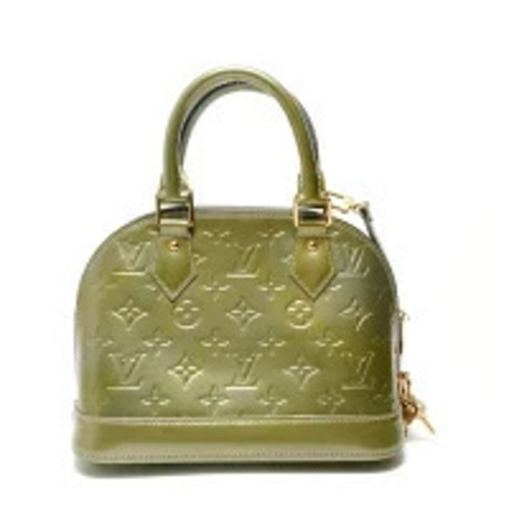 Louis Vuitton Alma Monogram Vernis Handbag Green